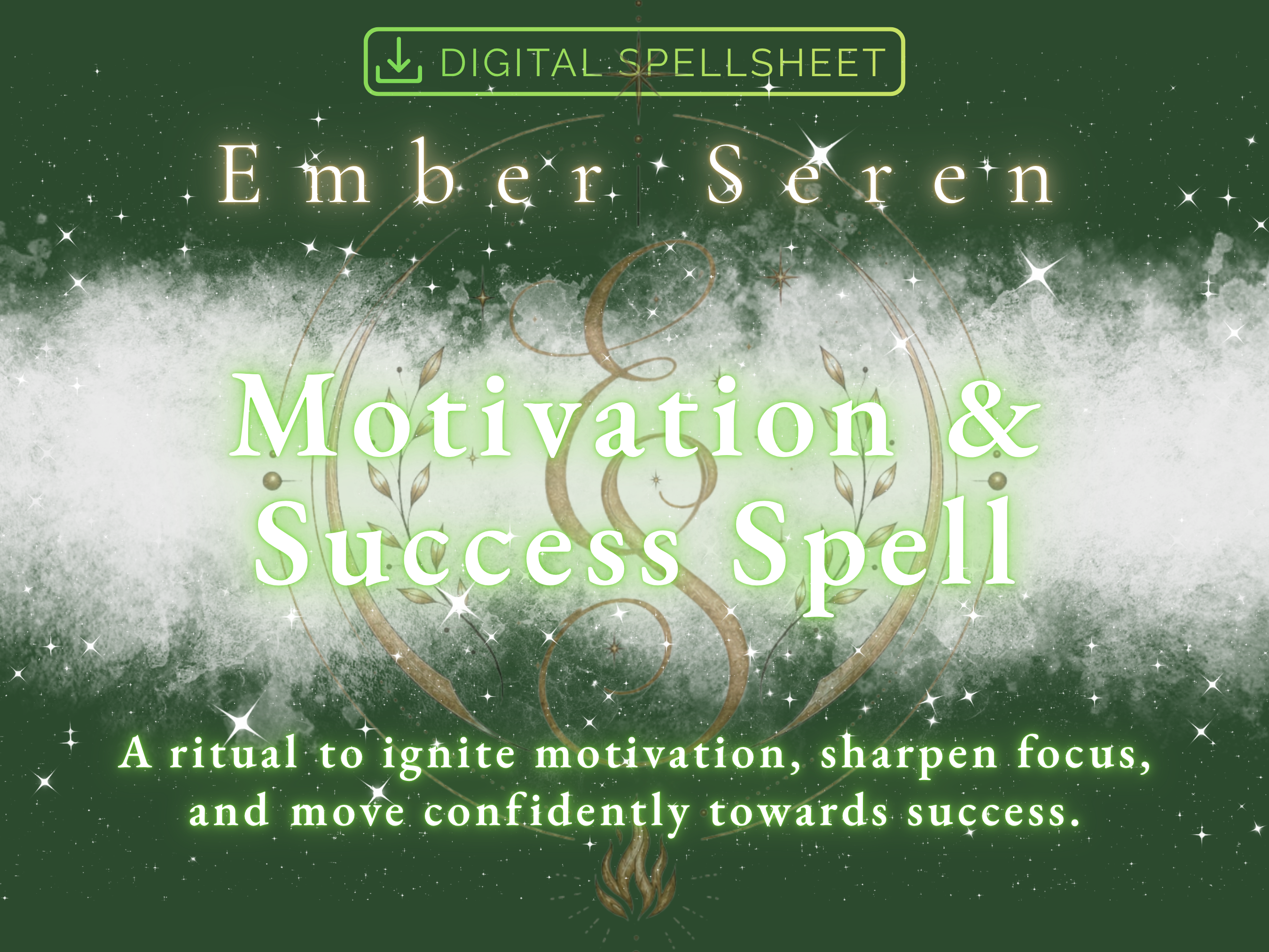 Motivation and Success Spell digital spellsheet