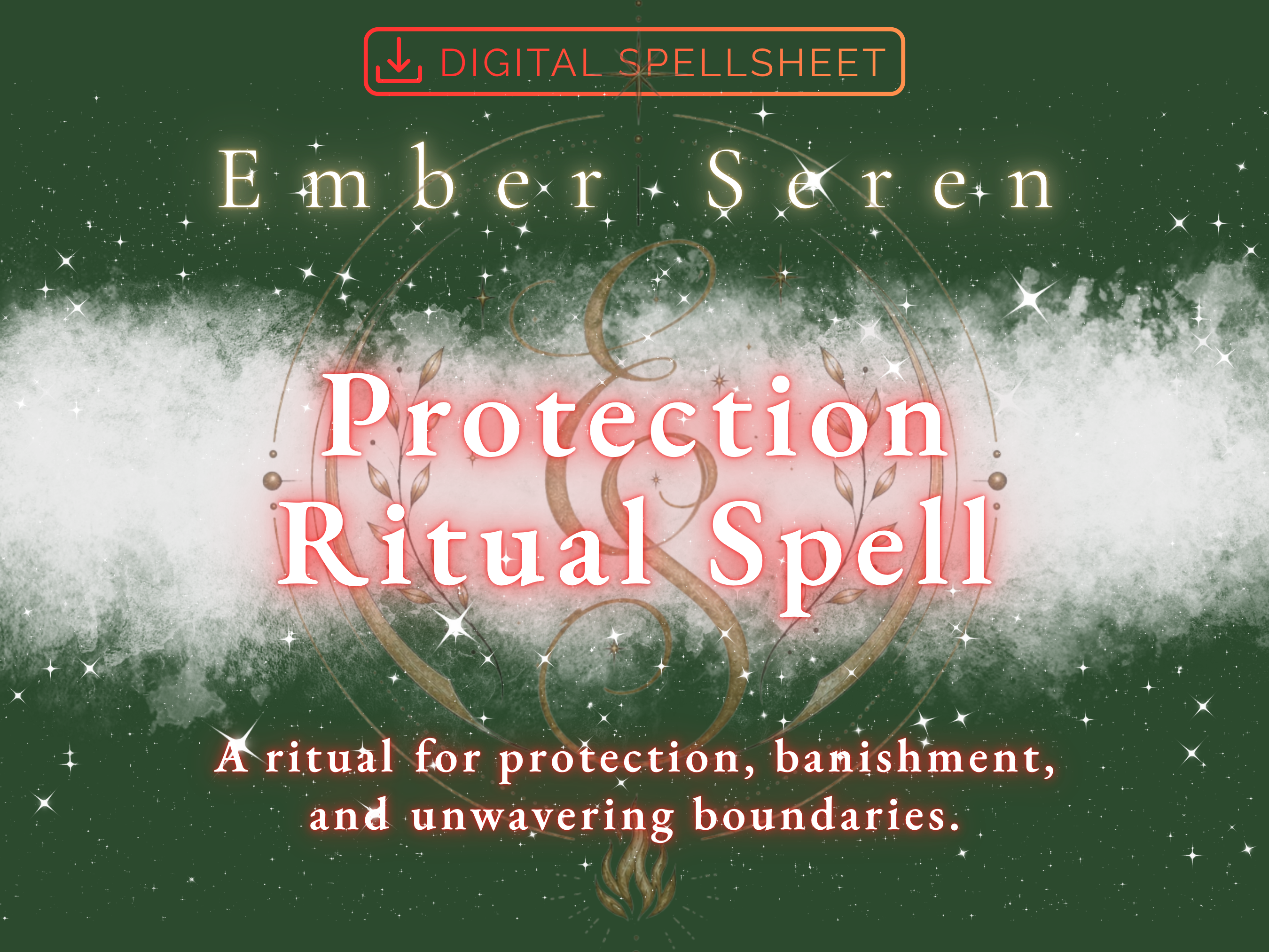 Protection Ritual Spell digital spellsheet