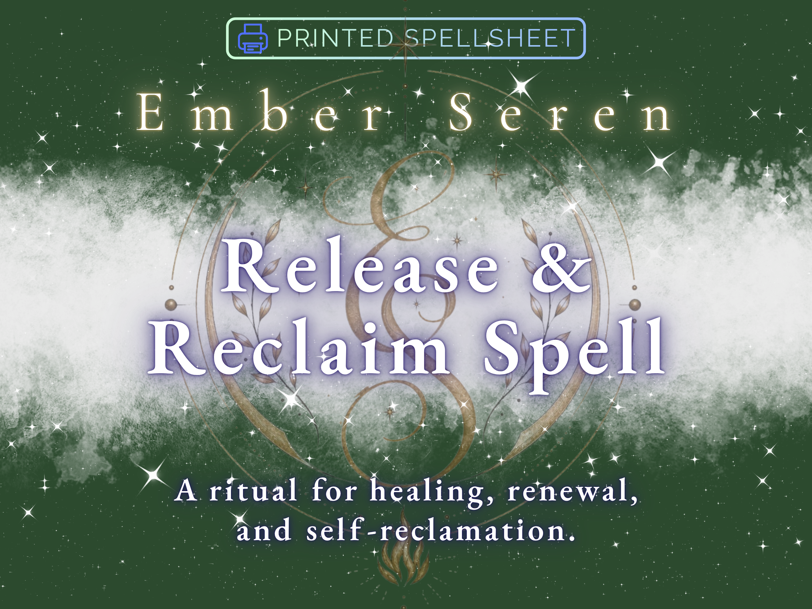 Release and Reclaim Spell printed spellsheet